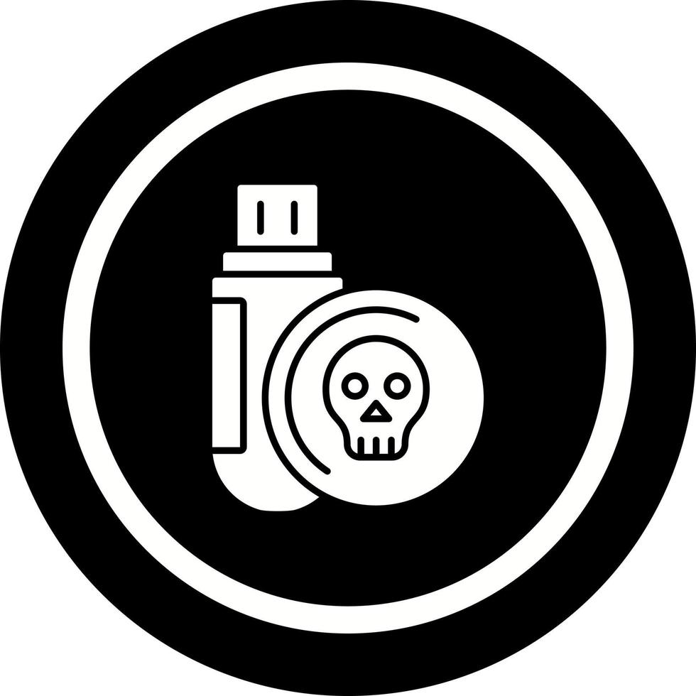 Infected Usb Drive Vector Icon