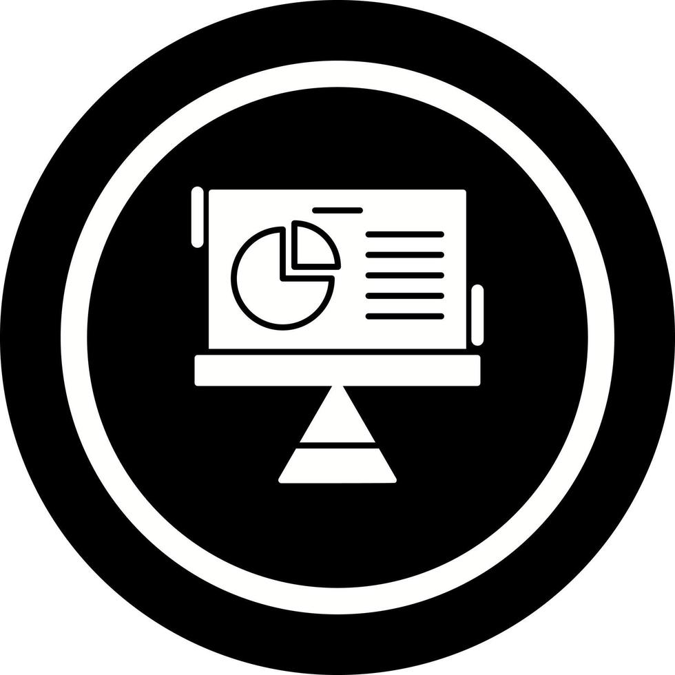 icono de vector de gráfico circular