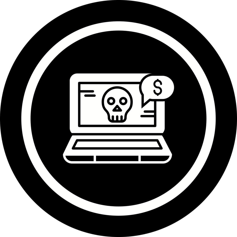 icono de vector de fraude en línea