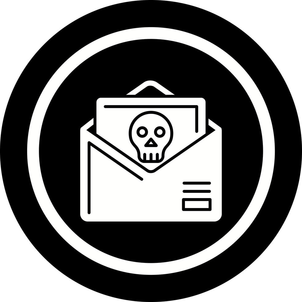 icono de vector de correo no deseado