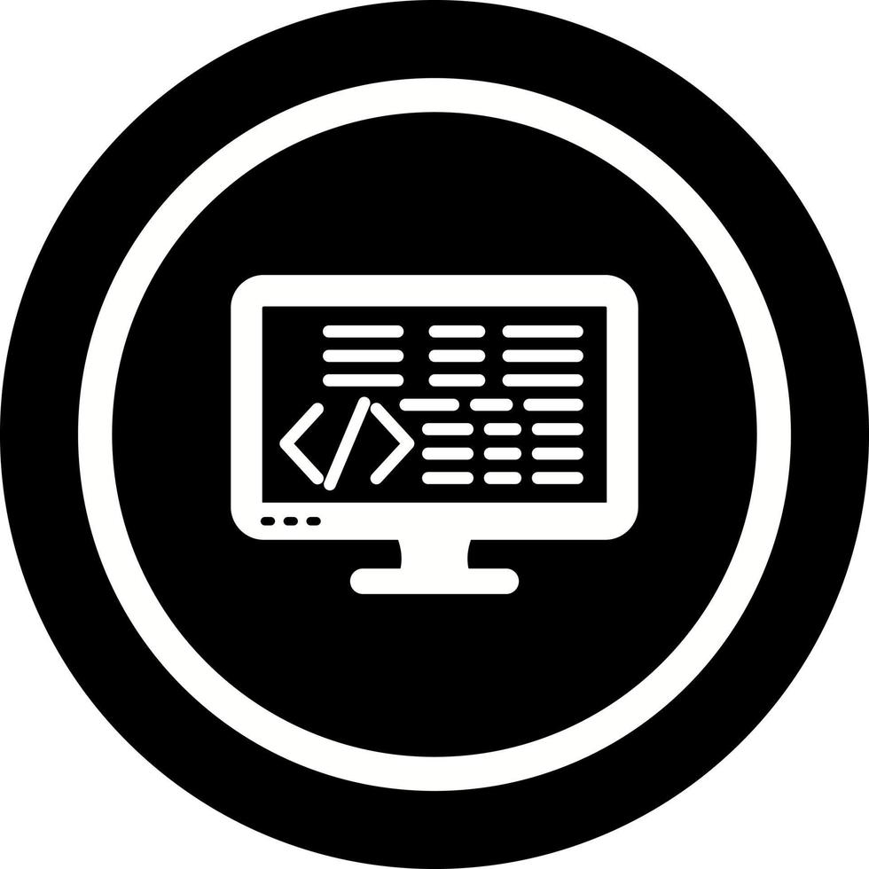 icono de vector de codificación