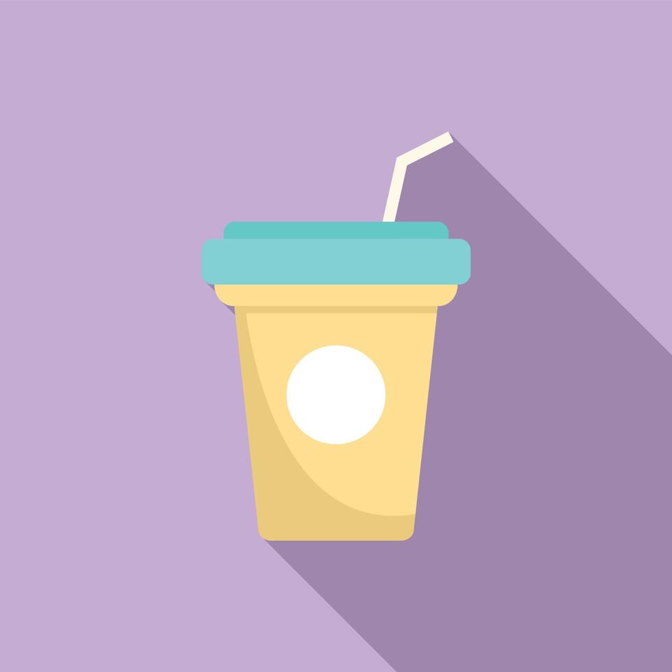 To go coffee cup icon flat vector. Takeaway food vector
