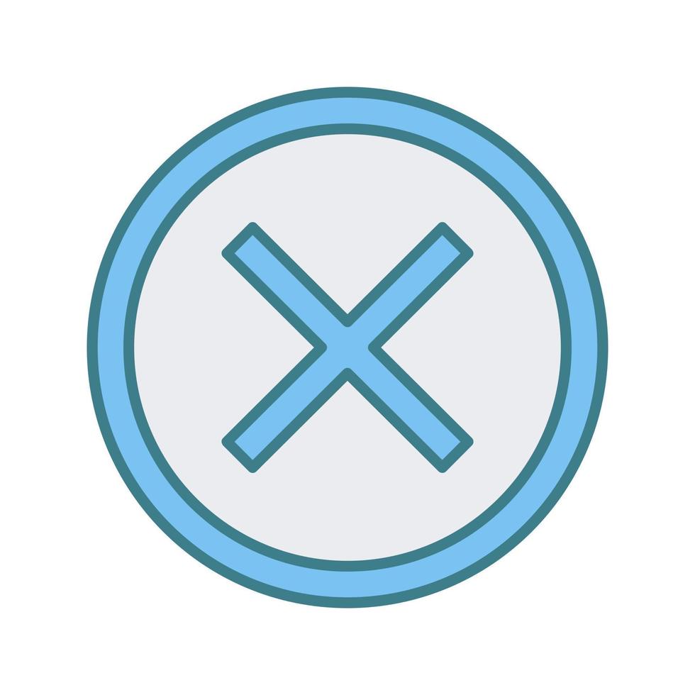 Do Not Cross Vector Icon