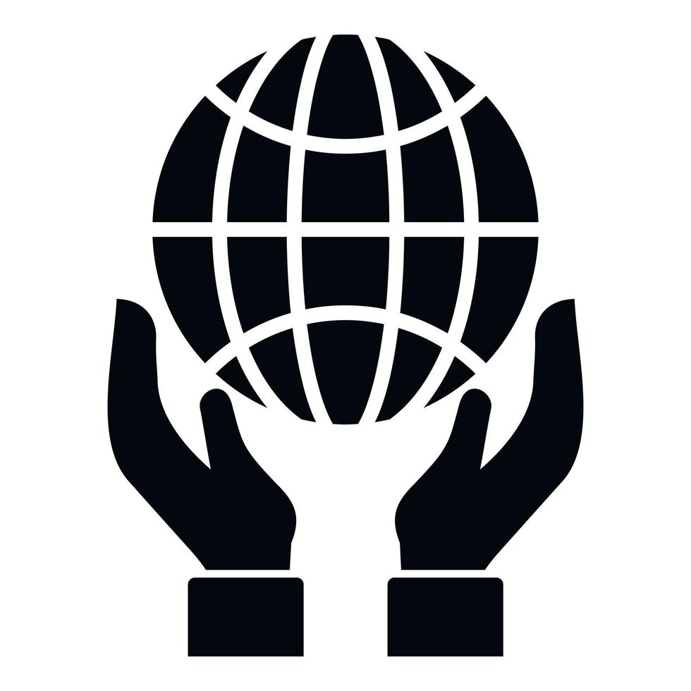 Global trust icon simple vector. Social corporate vector