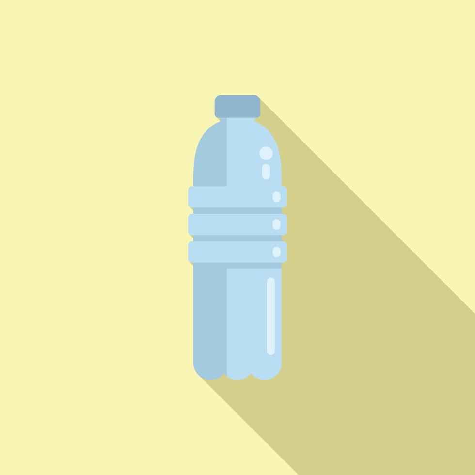 para llevar agua botella icono plano vector. rápido comida vector