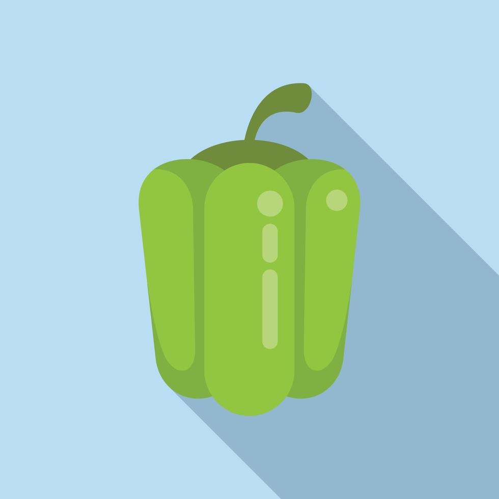 Cooking paprika icon flat vector. Sweet vegetable vector