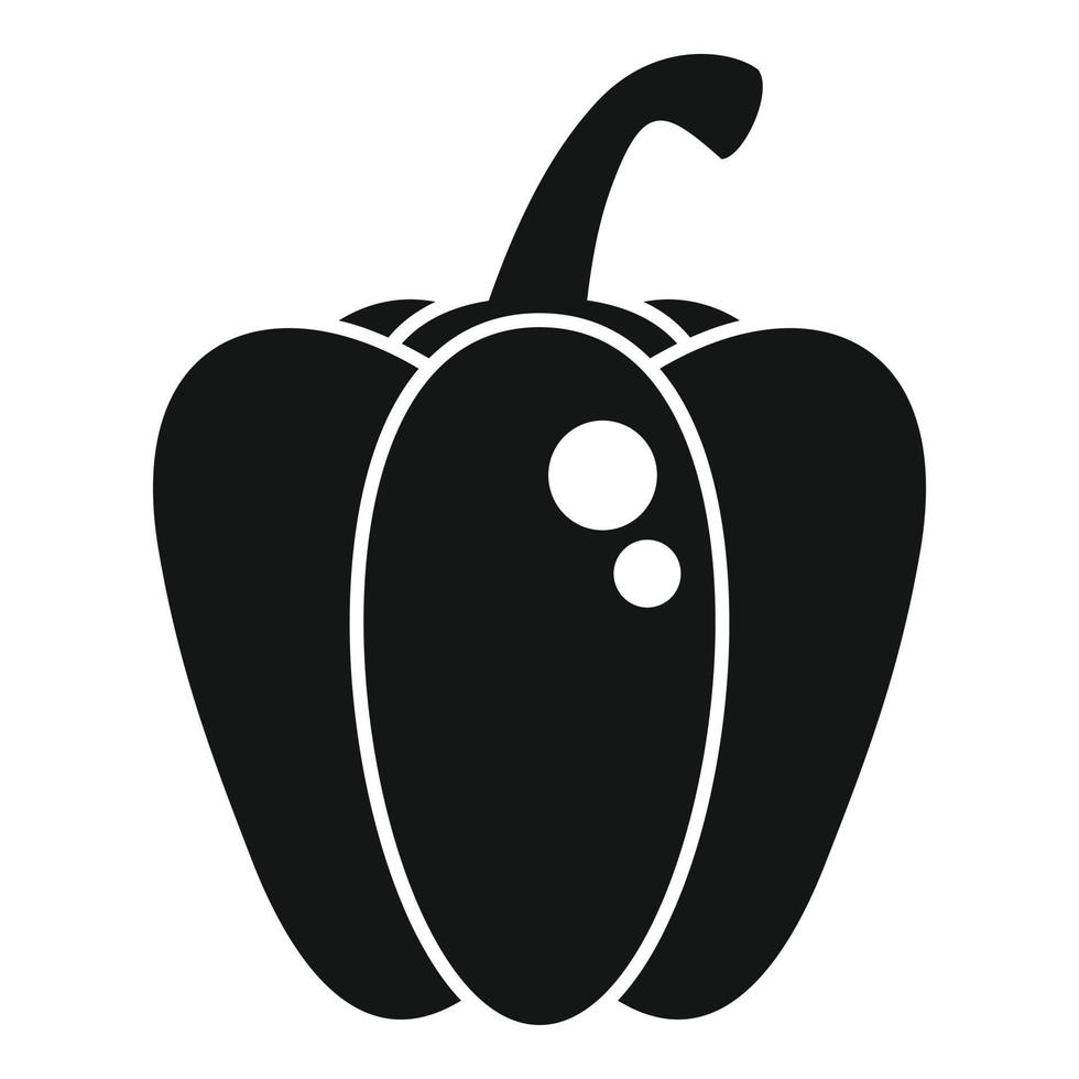 Nutrition paprika icon simple vector. Sweet pepper vector