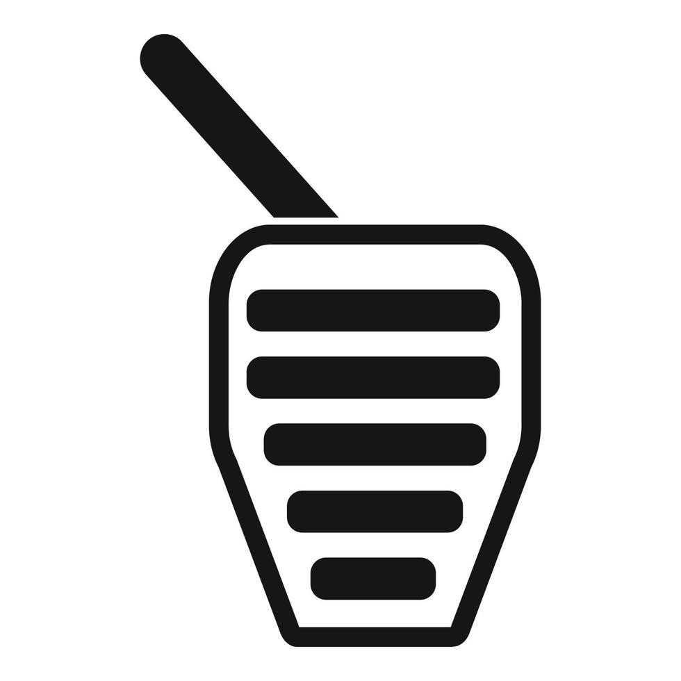 Clutch pedal icon simple vector. Car disk vector