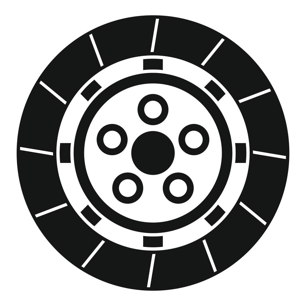 Clutch disk icon simple vector. Repair kit vector