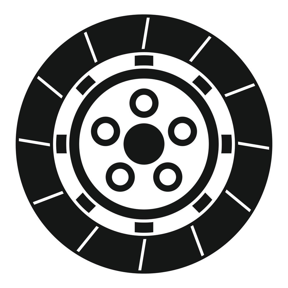 Clutch disk icon simple vector. Repair kit vector