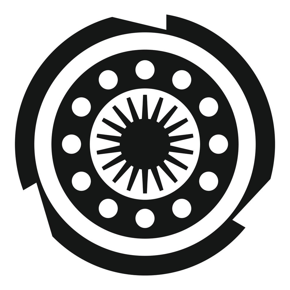 Clutch disc icon simple vector. Car disk vector