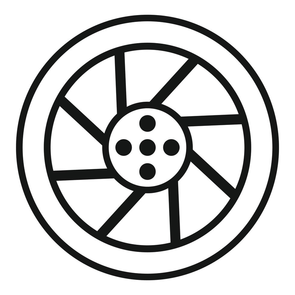 System disk icon simple vector. Car kit vector
