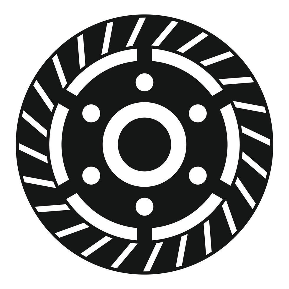 Engine clutch icon simple vector. Car disk vector