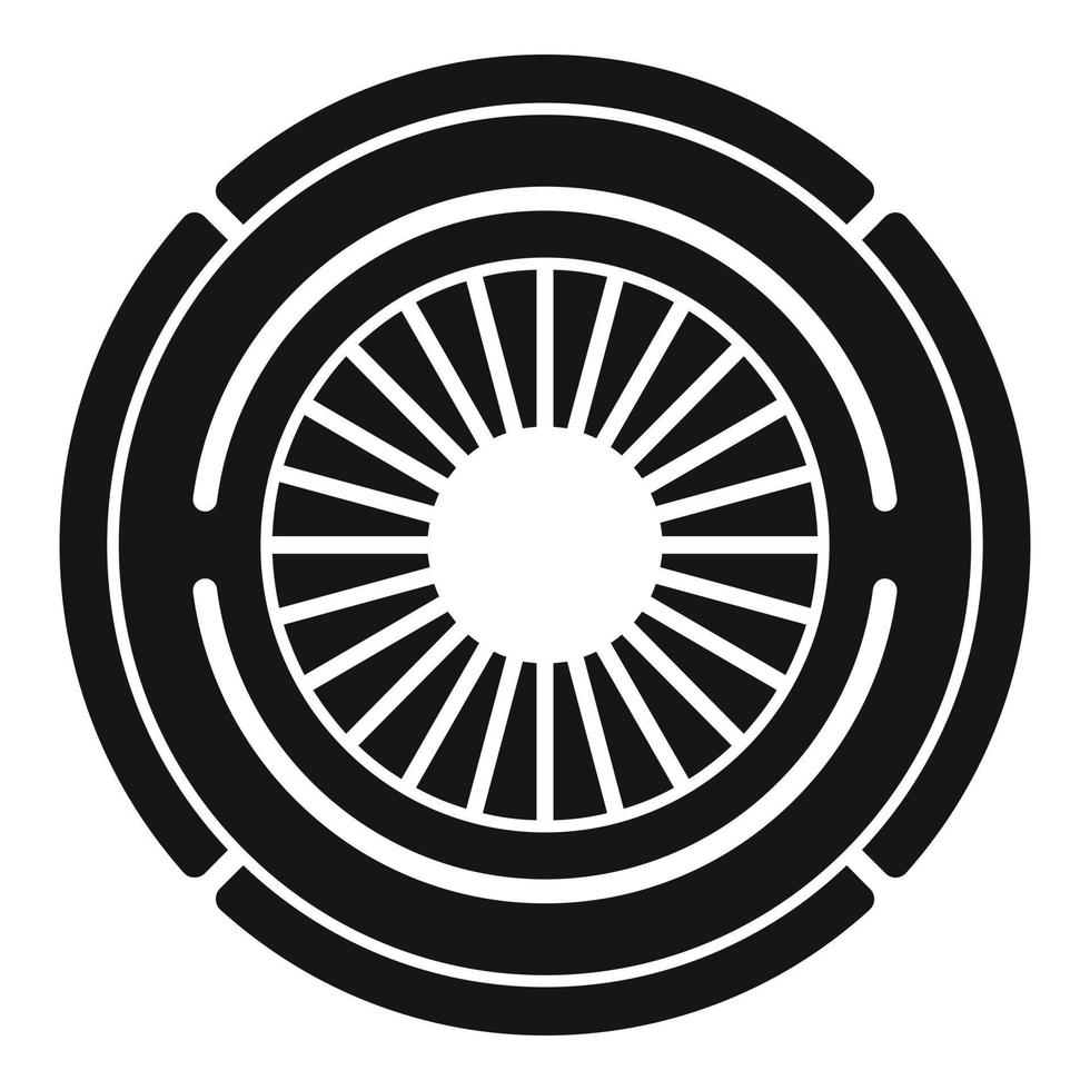 Clutch pressure cover icon simple vector. Car disk vector