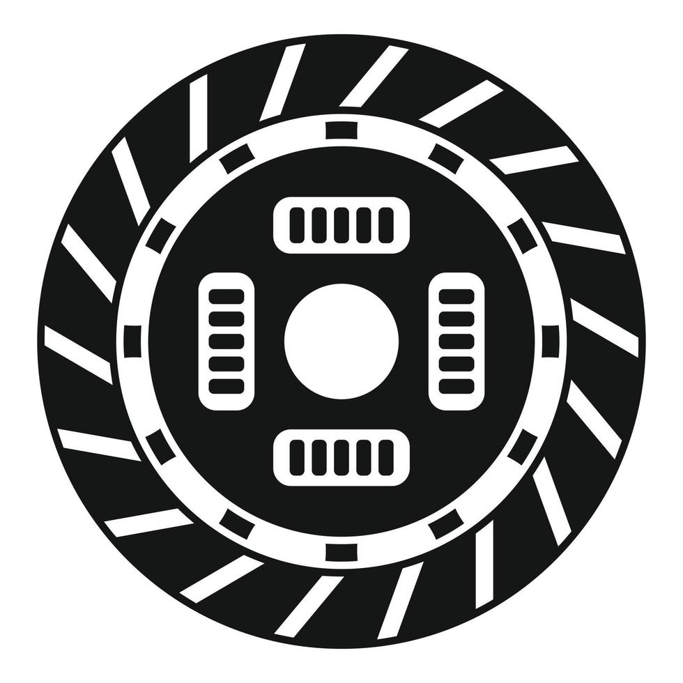 Car disk clutch icon simple vector. Plate kit vector