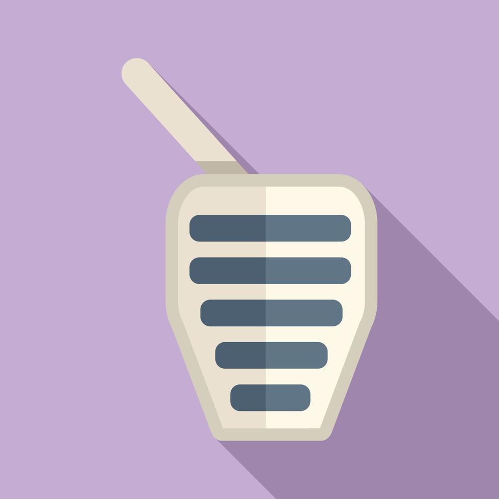 Clutch pedal icon flat vector. Car disk vector