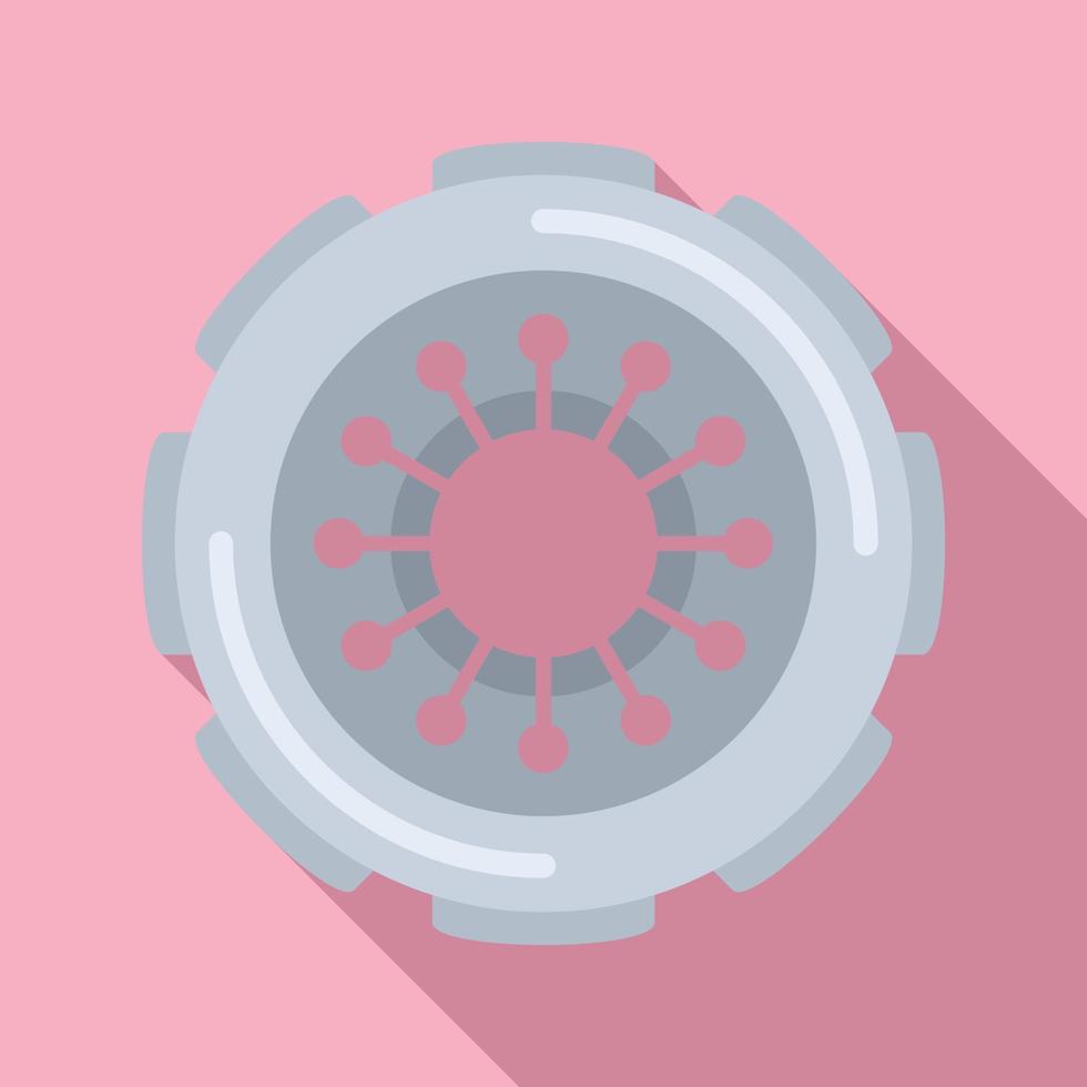 Cover clutch icon flat vector. Car disk vector