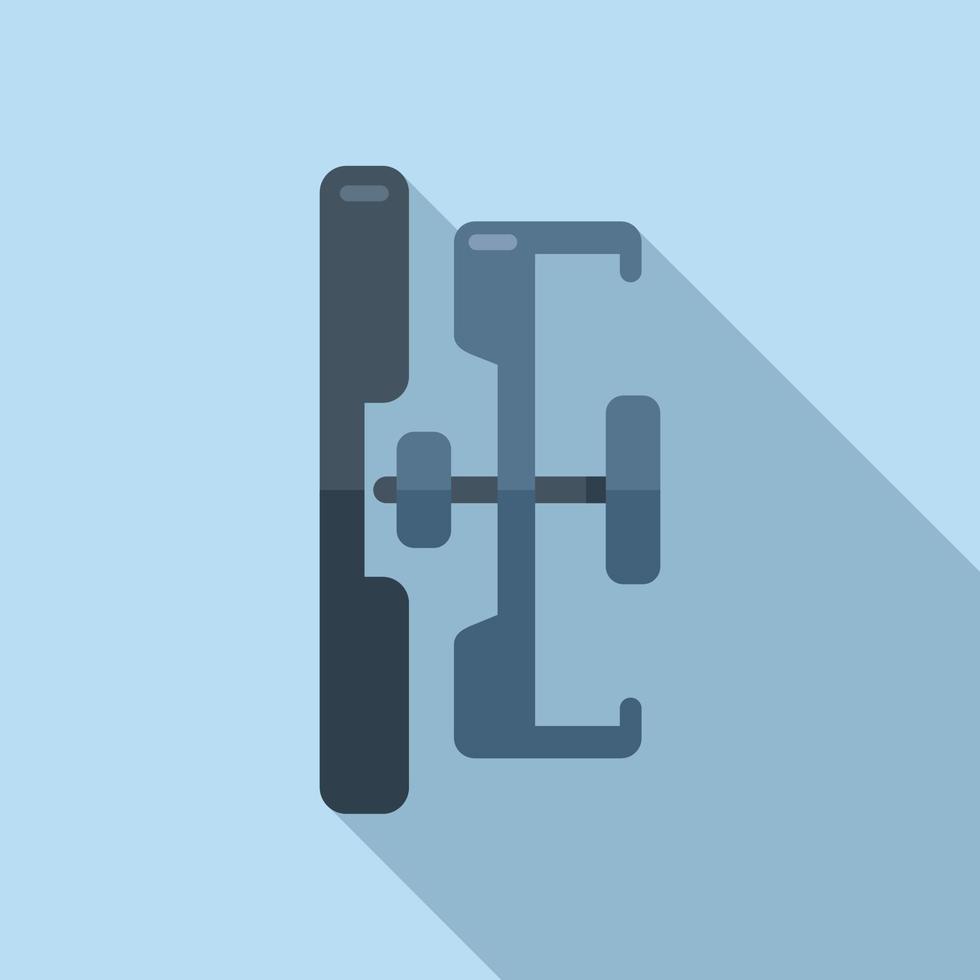 Clutch system icon flat vector. Car disk vector