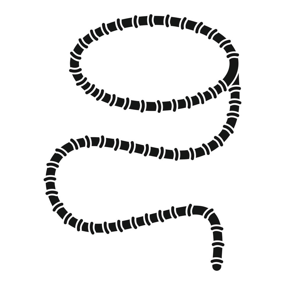 Frame lasso icon simple vector. Rope knot vector