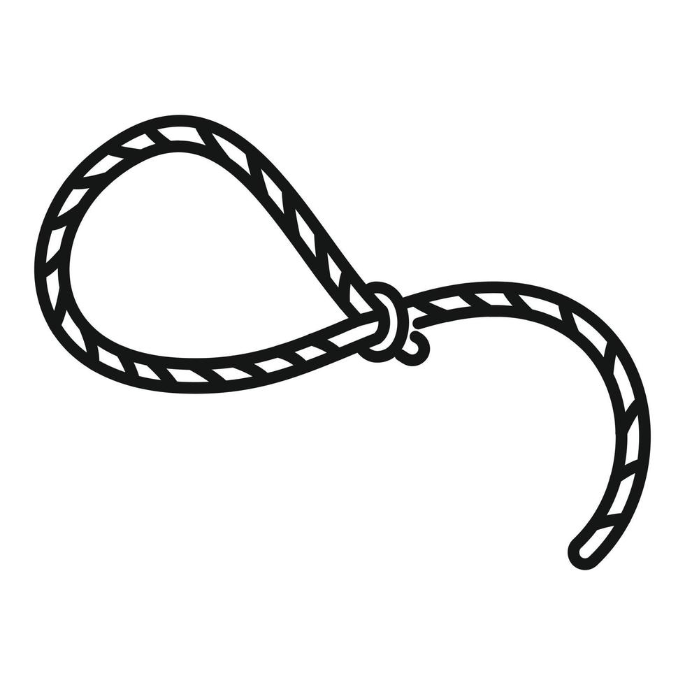 Western lasso icon outline vector. Rope knot 21412439 Vector Art at Vecteezy