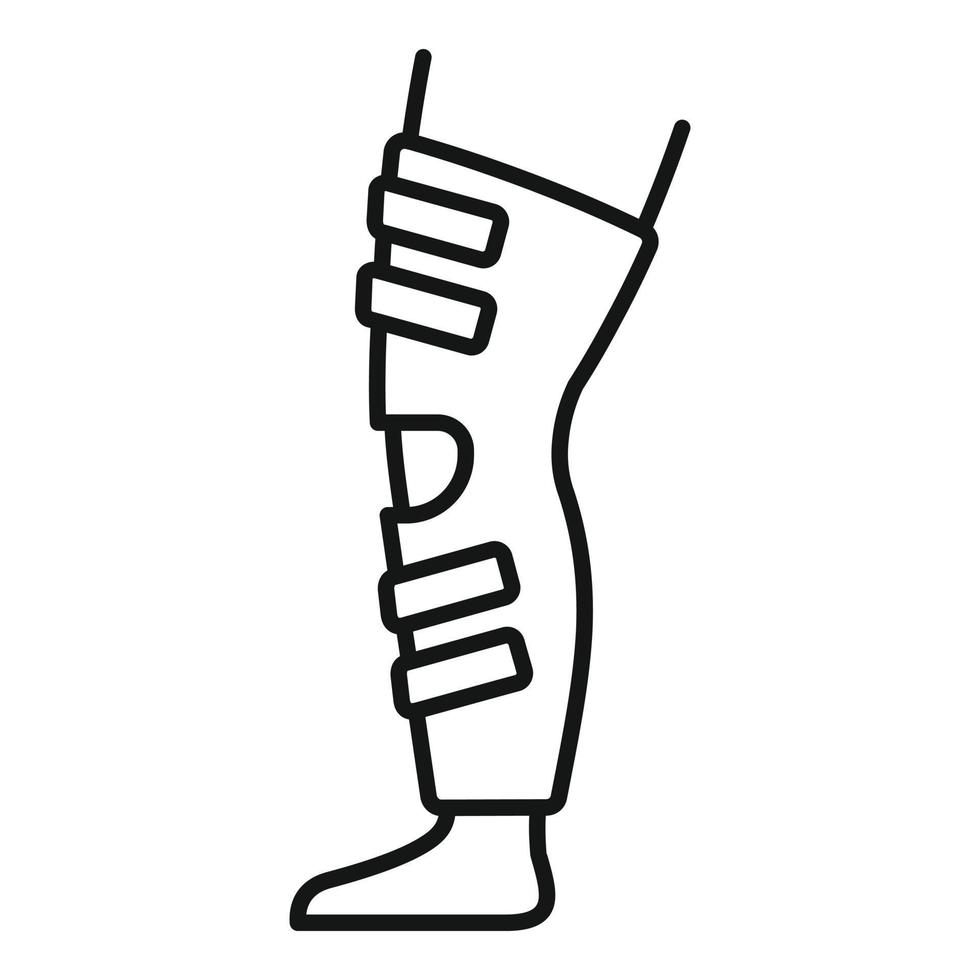 Leg treatment icon outline vector. Medical disease vector