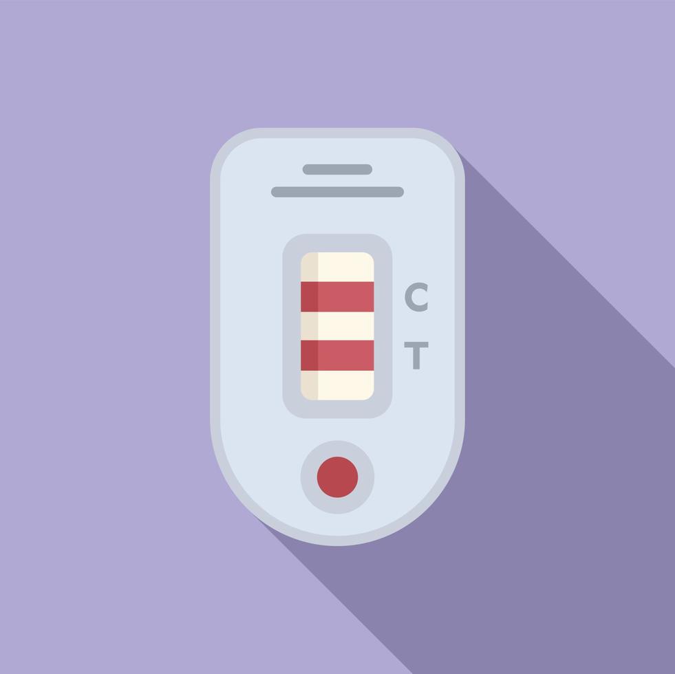 Check test icon flat vector. Nose sample vector