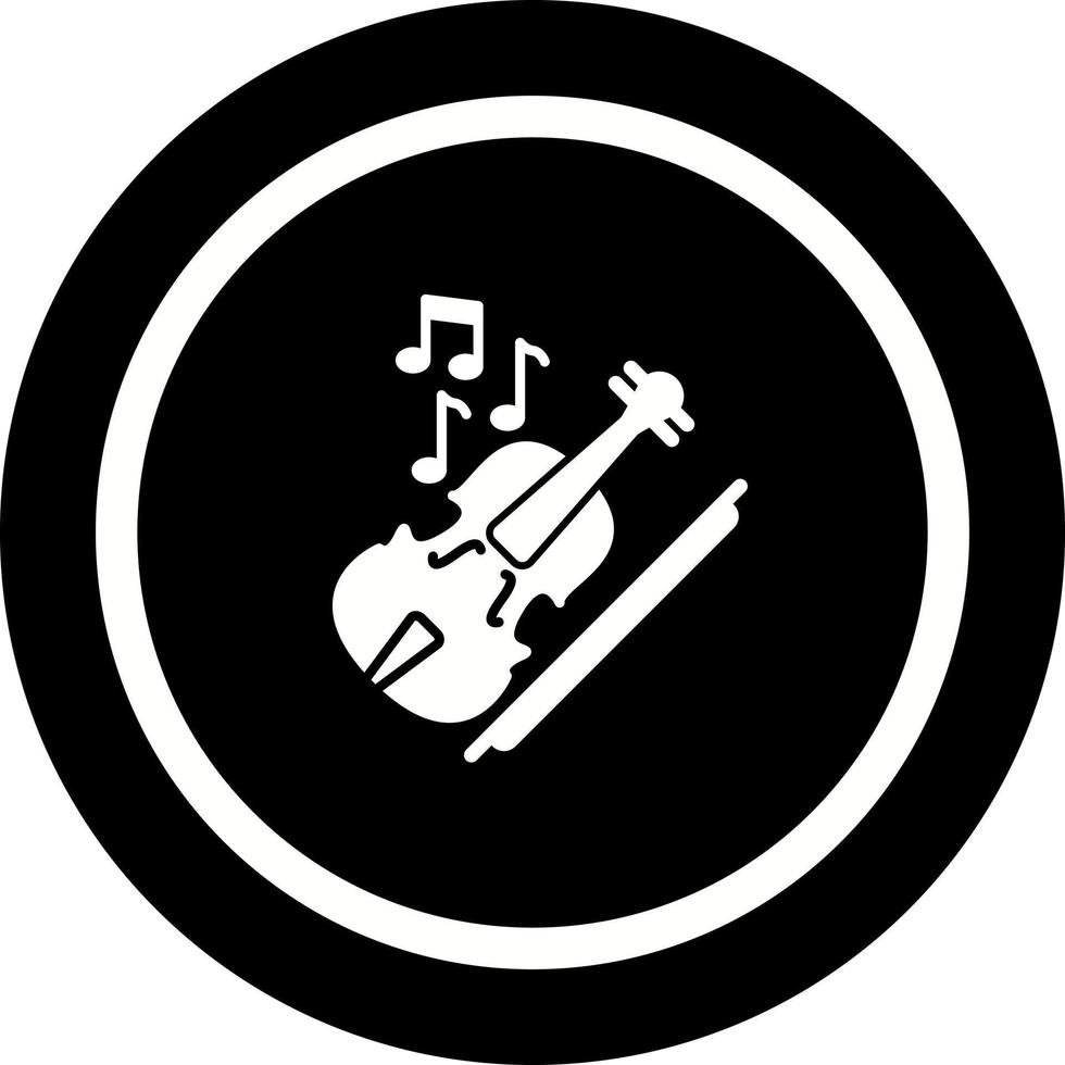 icono de vector de violín