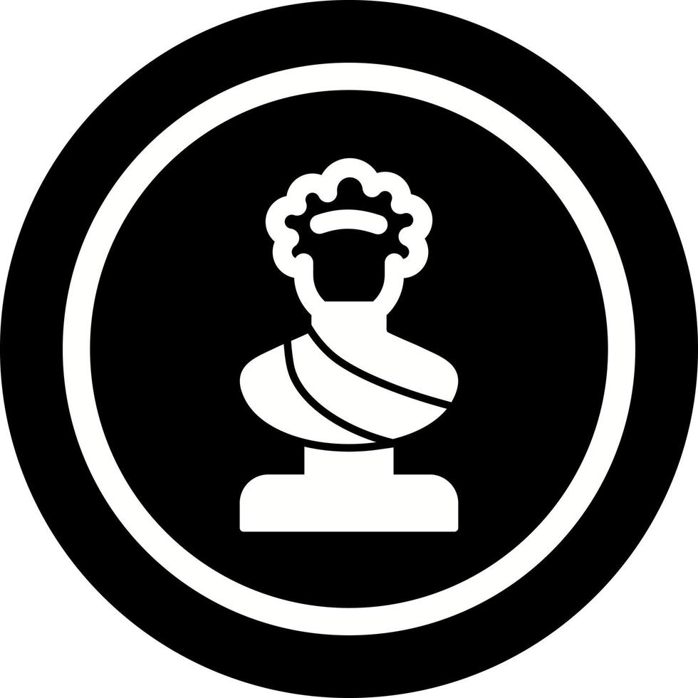 icono de vector de estatua