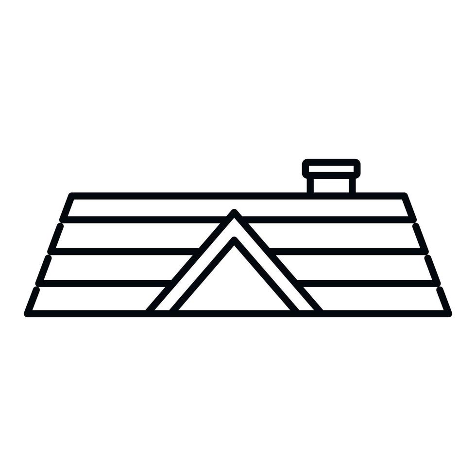 Roof construction icon outline vector. House repair vector
