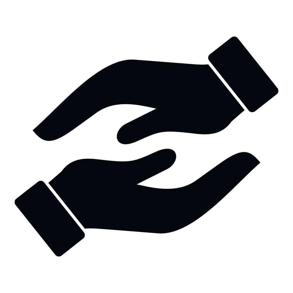 Handle team icon simple vector. Business trust vector