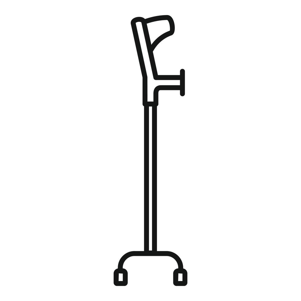 Arthritis crutches icon outline vector. Joint disease vector