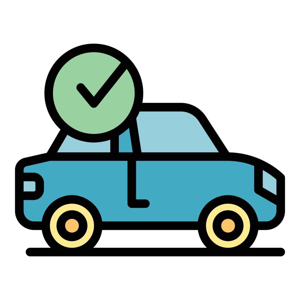 Auto purchase icon vector flat