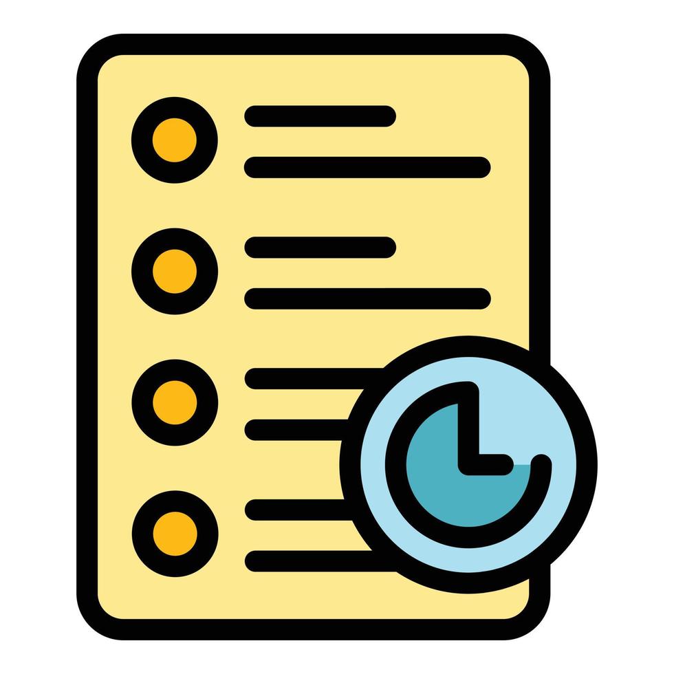 Agenda task schedule icon vector flat