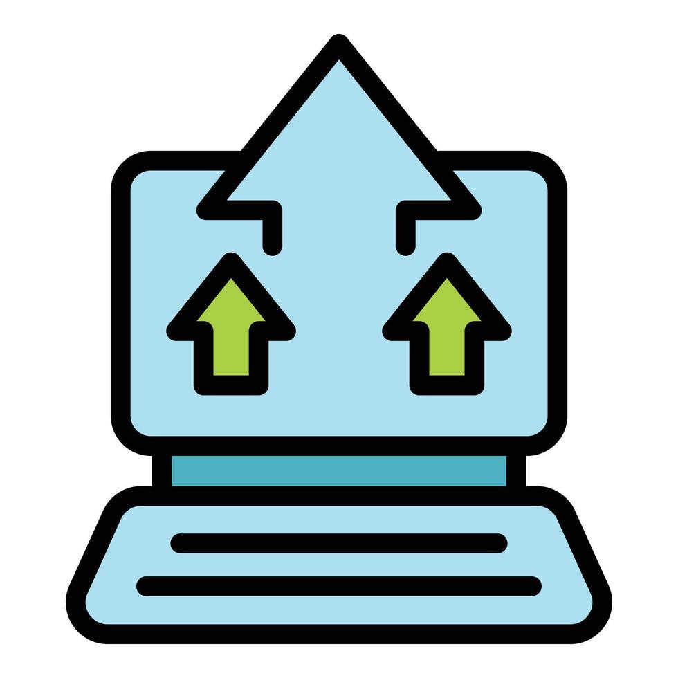 Hardware backup icon vector flat