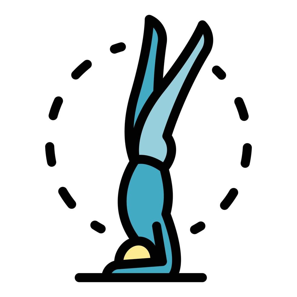 Pilates sport icon vector flat