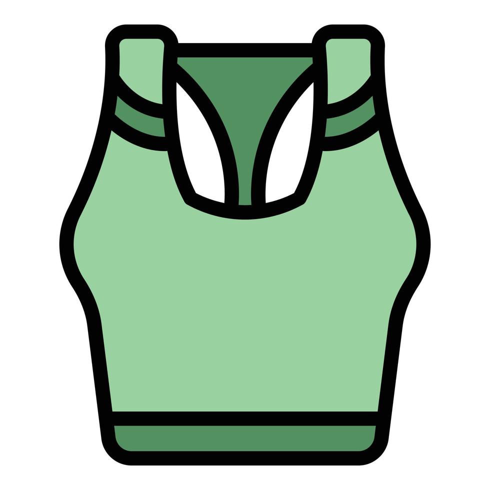 Pilates top icon vector flat