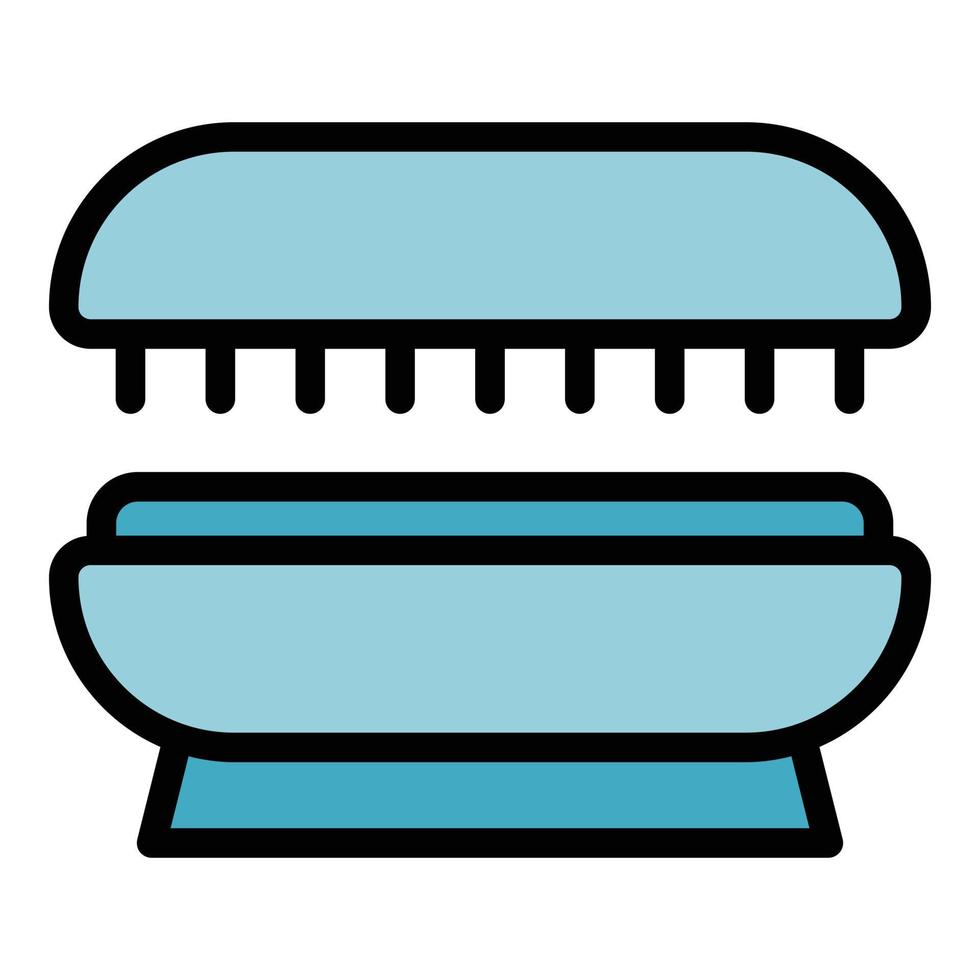Sunburn solarium icon vector flat