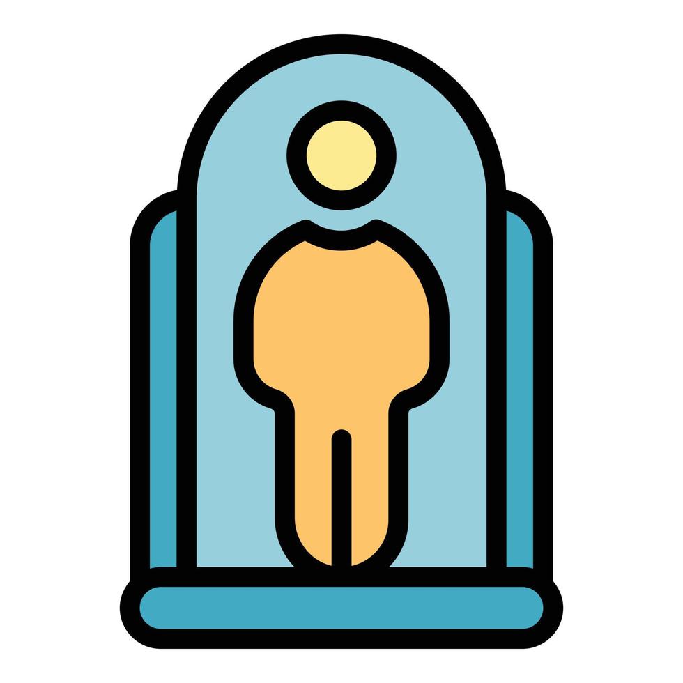 Solarium bronze icon vector flat