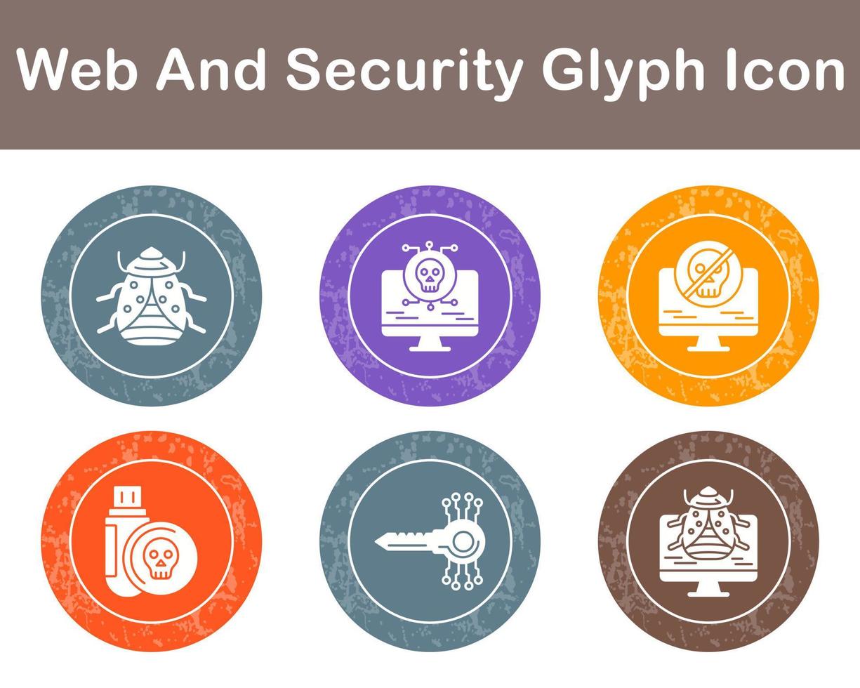 Web And Security Vector Icon Set