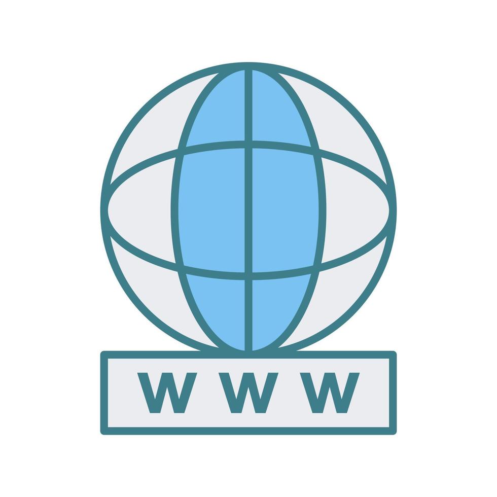 Unique World Wide Web Vector Icon