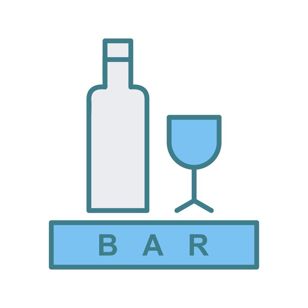 Unique Bar Sign Vector Icon