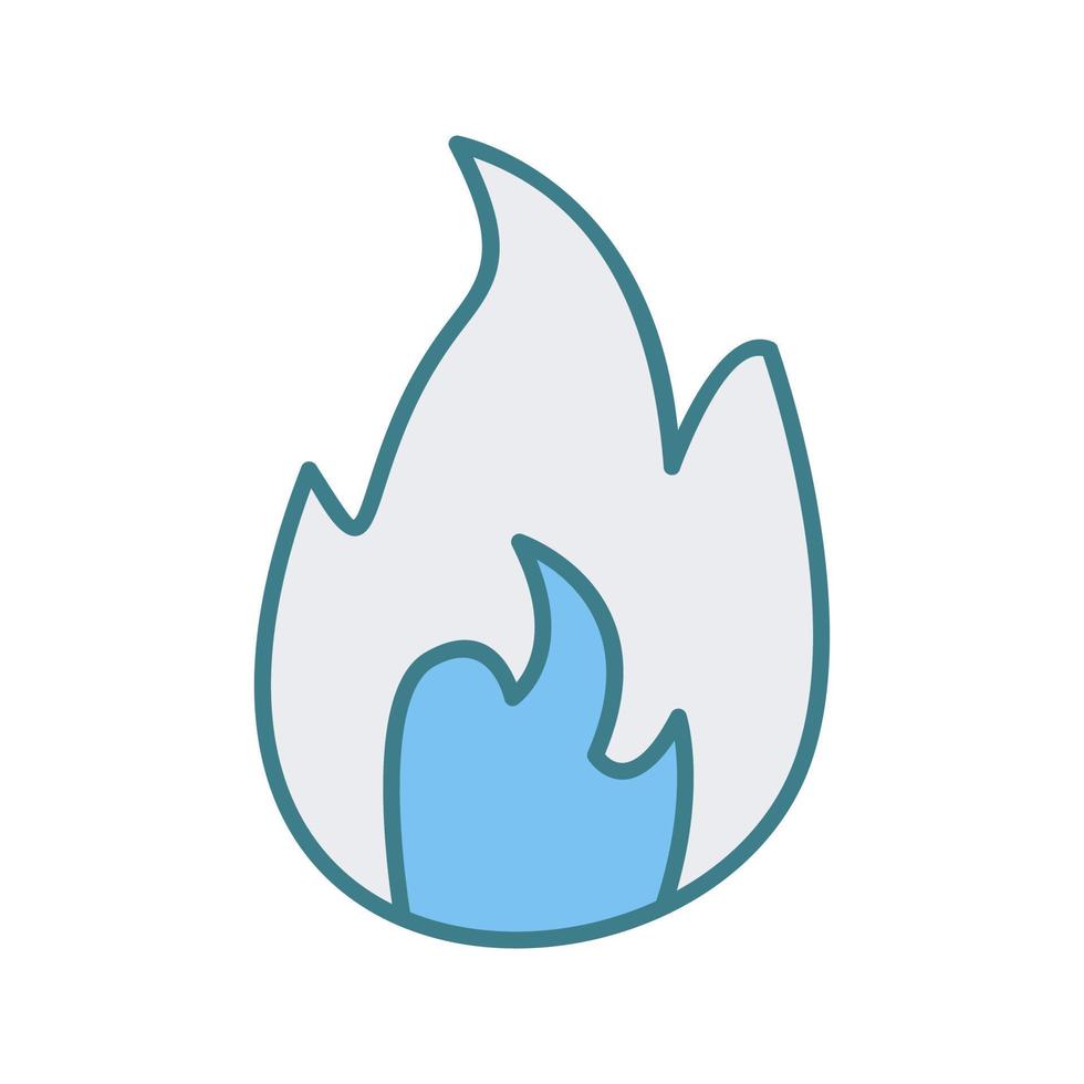 Unique Flame Vector Icon