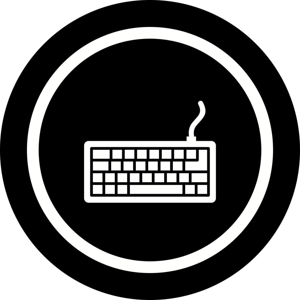 icono de vector de teclado