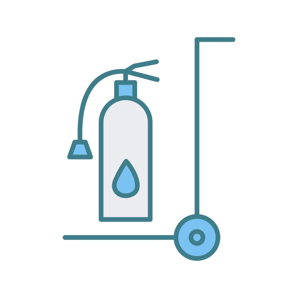 Unique Moveable Extinguisher Vector Icon