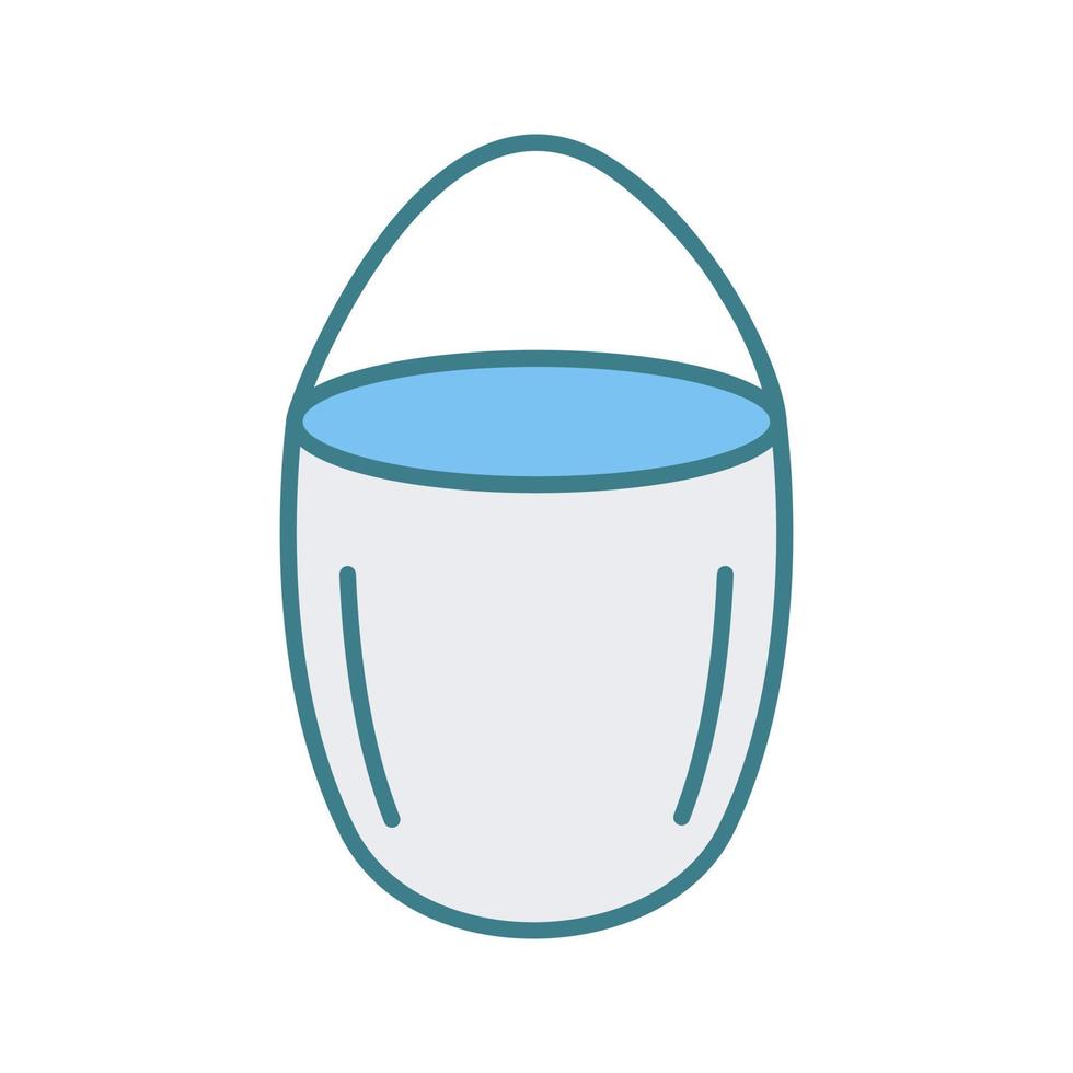 Unique Water Bucket Vector Icon