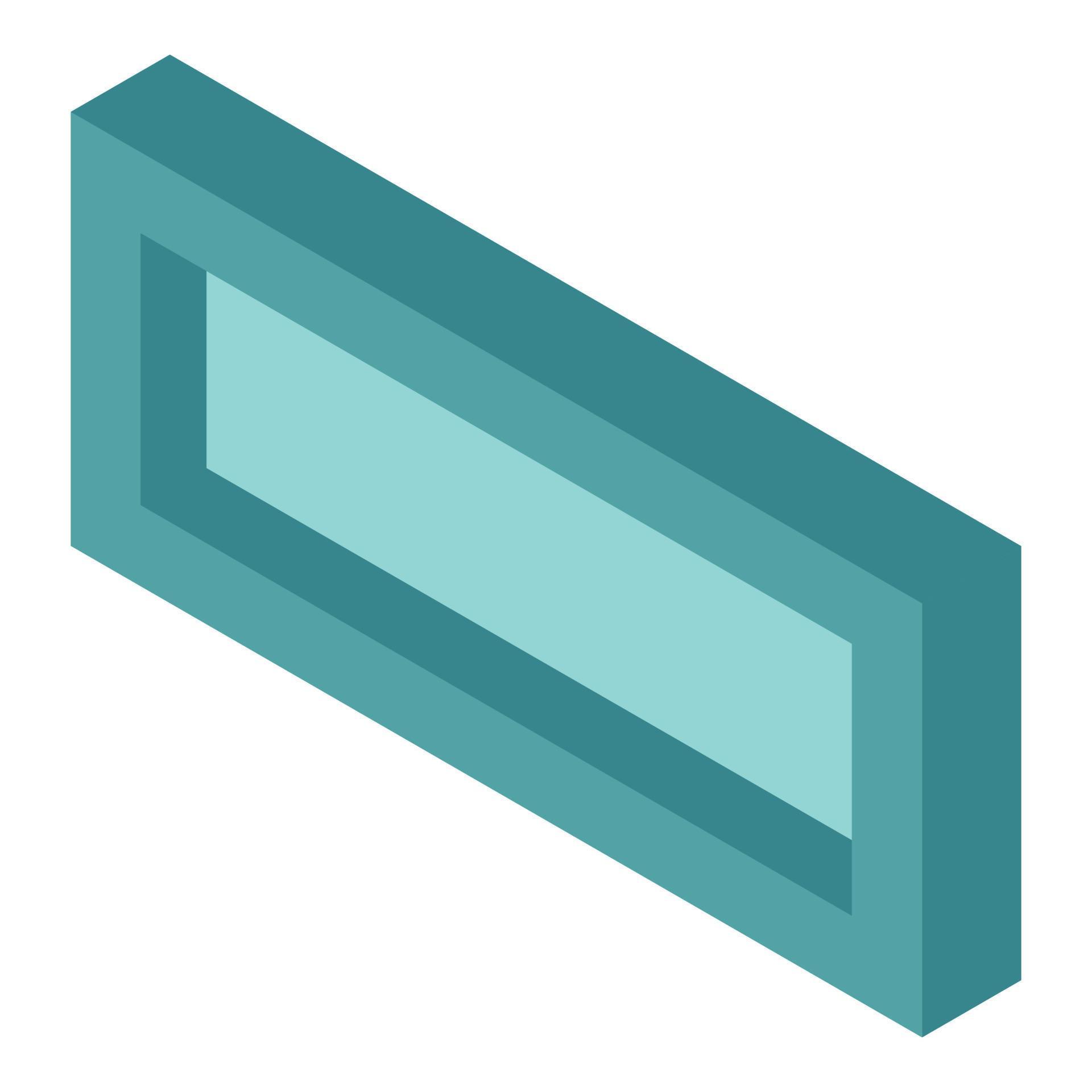 Rectangular window icon isometric vector. Narrow transparent ...