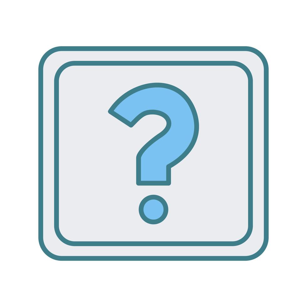 Unique Question Mark Vector Icon