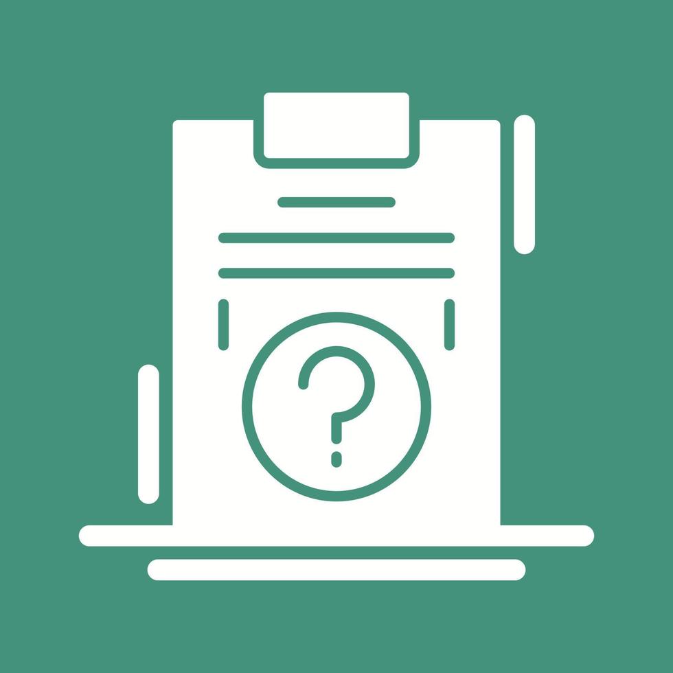 Question  Unique Vector Icon