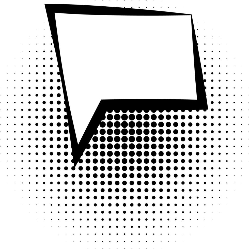 Comic speech bubble for text. Vector illustration. Bubble for text