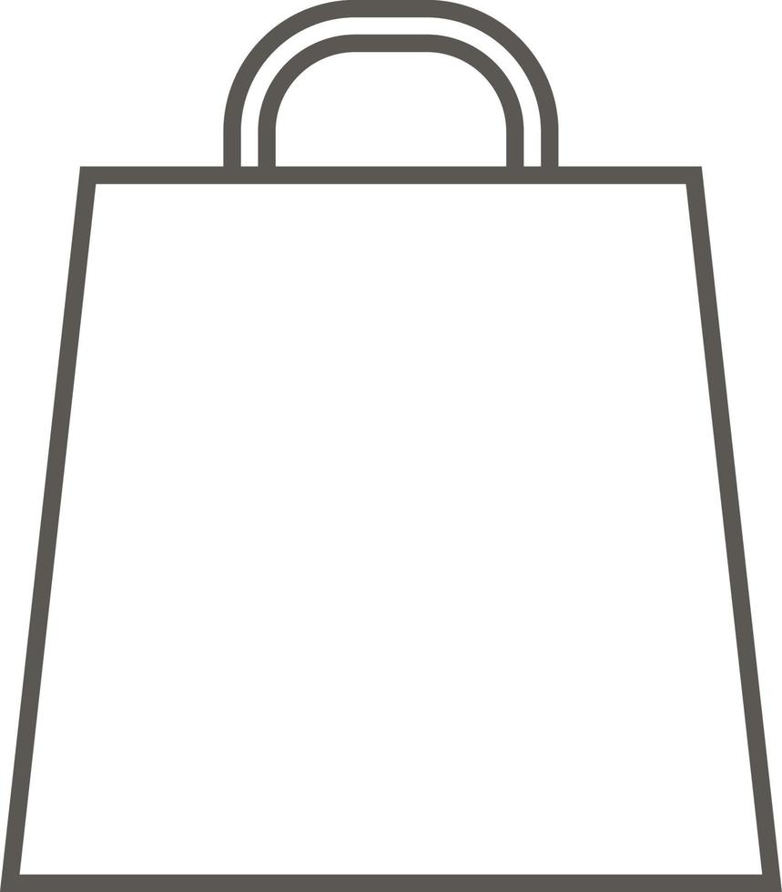 Bag for going shopping vector icon. Simple element illustration from map and navigation concept. Bag for going shopping vector icon. Real estate concept vector illustration.